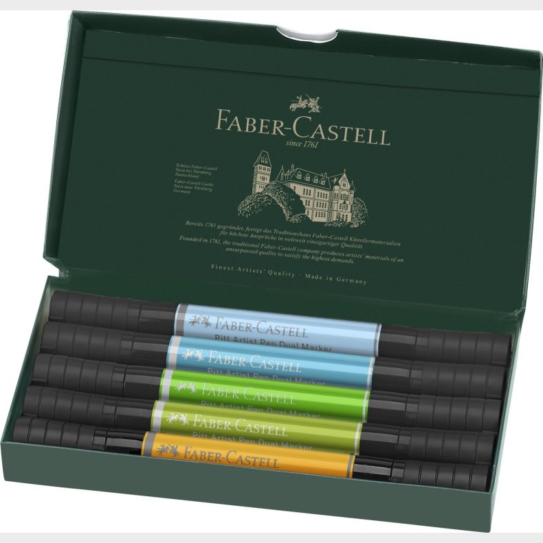 Faber-castell - India Ink Pap Dual Marker Animals (5 Pcs) (162008)