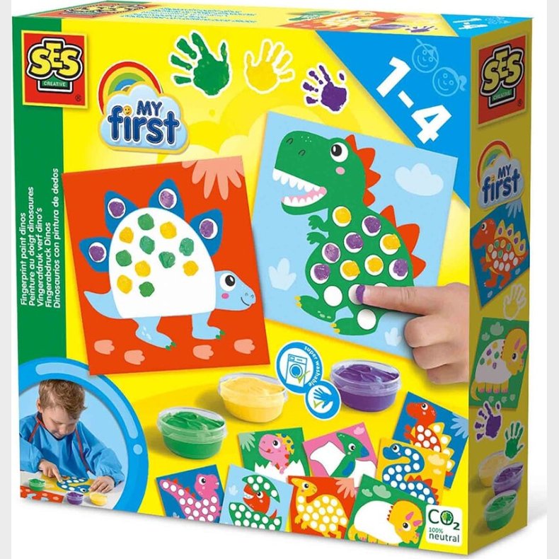 Ses Creative - Min Frste - Fingermaling Dinosaurer