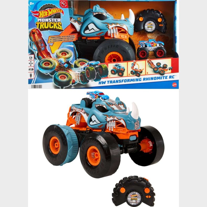 Hot Wheels - Monster Trucks Transforming Rhinomite Remote Controlled (hpk27)