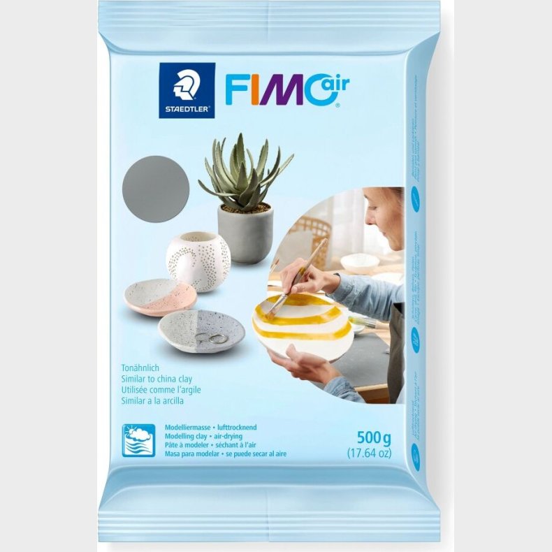 Fimo Air - Selvhrdende Ler - 500 G - Gr - Staedtler