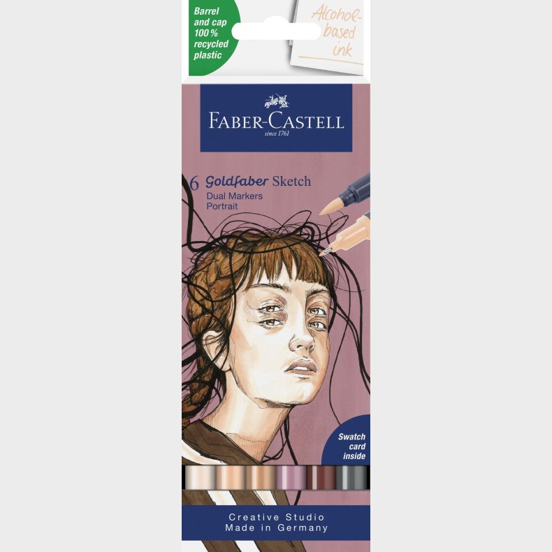 Faber-castell - Sketch Marker Gofa 6ct Set Portrait (164812)