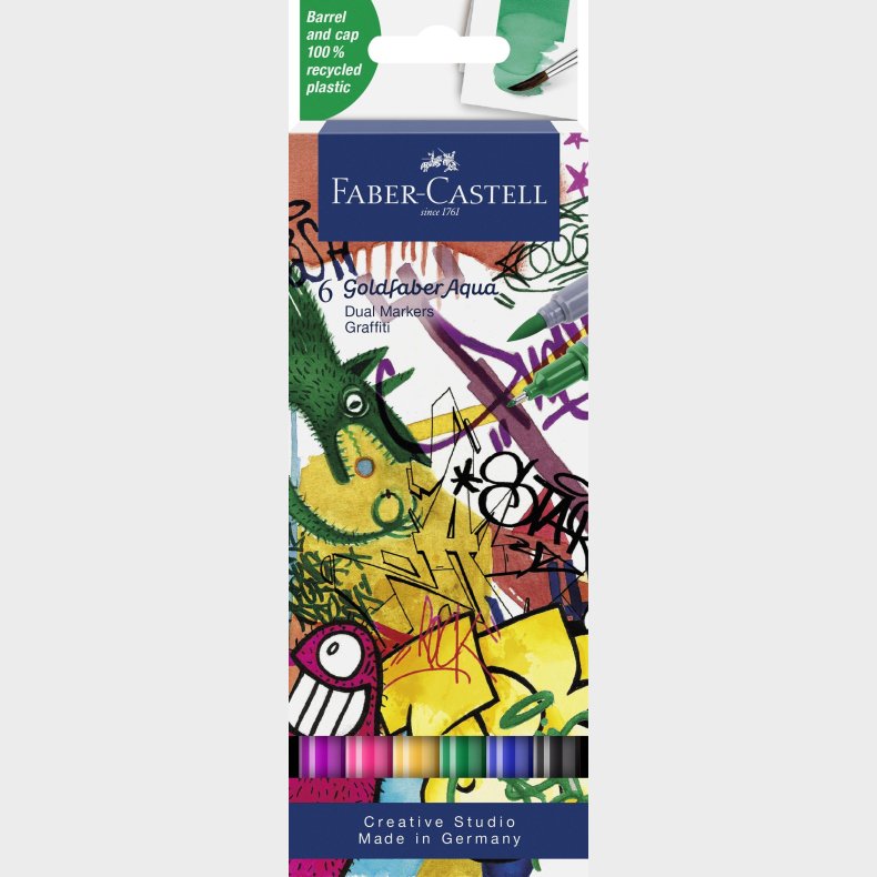 Faber-castell - Gofa Aqua Dual Marker Graffiti (6 Pcs) (164525)