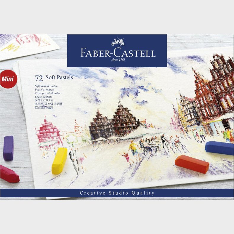 Faber-castell - Soft Pastels Mini Cardboard Box (72 Pcs) (128272)