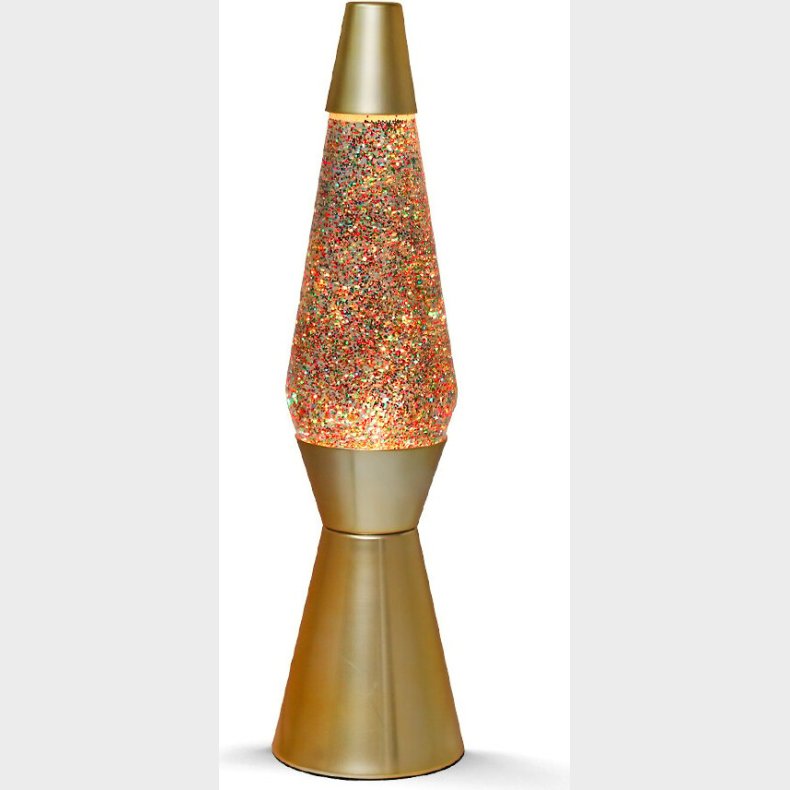 Itotal - Lava Lampe 36 Cm - Golden Glitter