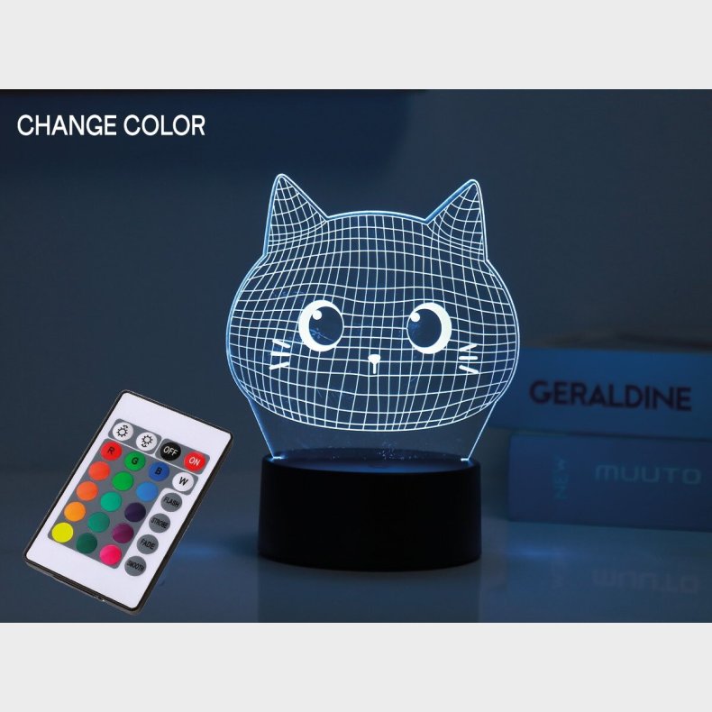 Itotal - 3d Led Lampe - Cat