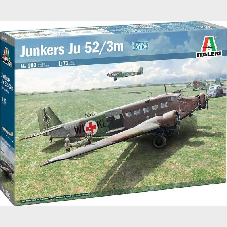 Italeri - Ju.52/3m Fly Byggest - 1:72 - 0102s