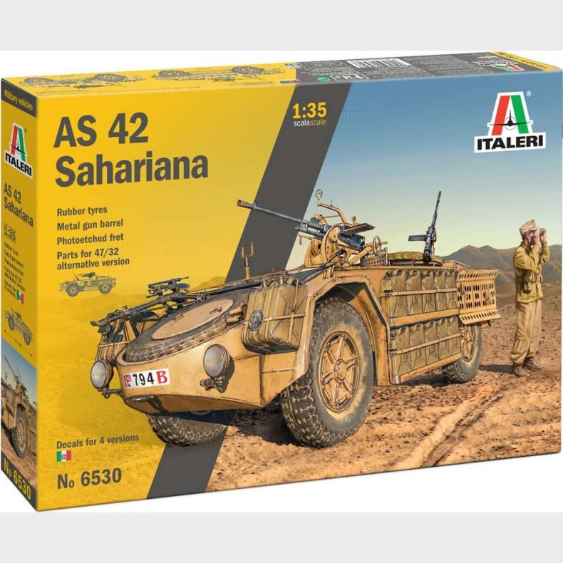 Italeri - As 42 Sahariana Model Bil Byggest - 1:35 - 6530