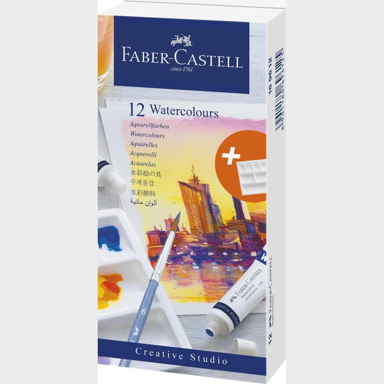 Faber-castell - Watercolour Cardboard Box (12 Pcs) (169612)