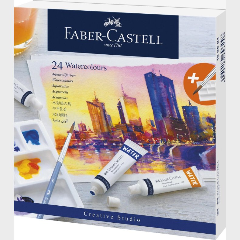 Faber-castell - Watercolour Cardboard Box (24 Pcs) (169624)