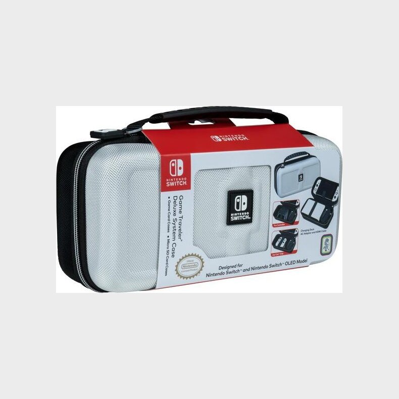 Nacon Case Deluxe Travel Case White (oled) /nintendo Switch