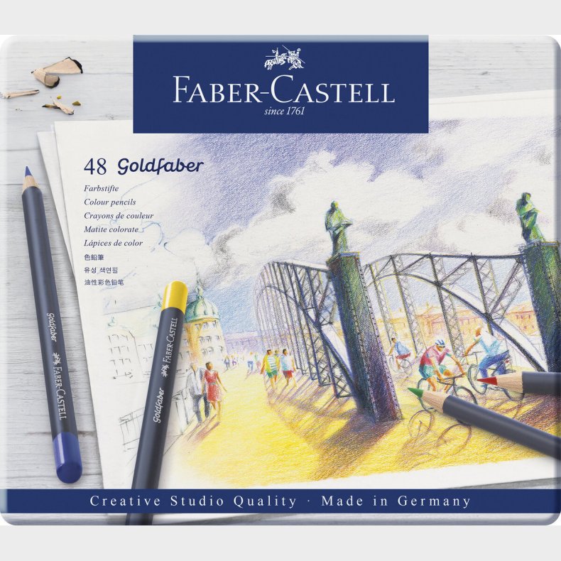 Faber-castell - Goldfaber Farveblyanter I Metalske - 48 Farver