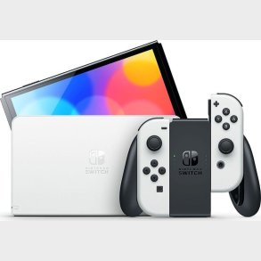Nintendo Switch Oled Console With Joy-con Black & White