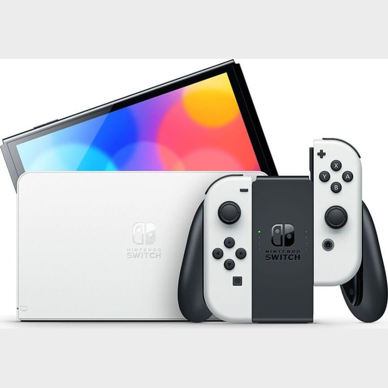 Nintendo Switch Oled Console With Joy-con Black &amp; White
