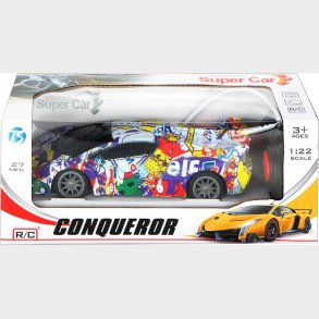 Graffiti Racing Car R/c W/light 1:20, 27mhz