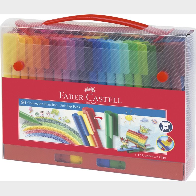 Faber-castell - Gift Set Connector Felt-tip Pen (60 Pcs) (155560)