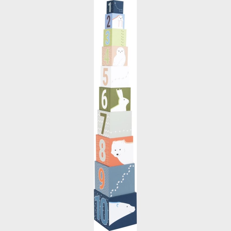 Stableklodser I Tr - Arktiske Dyr Og Tal - 10 Stk - Small Foot