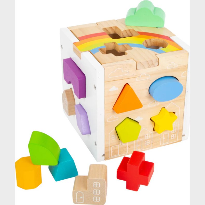 Puttekasse I Tr - Regnbue - Small Foot