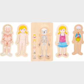 Anatomi Puslespil Til Brn - Pige - Tr - Small Foot