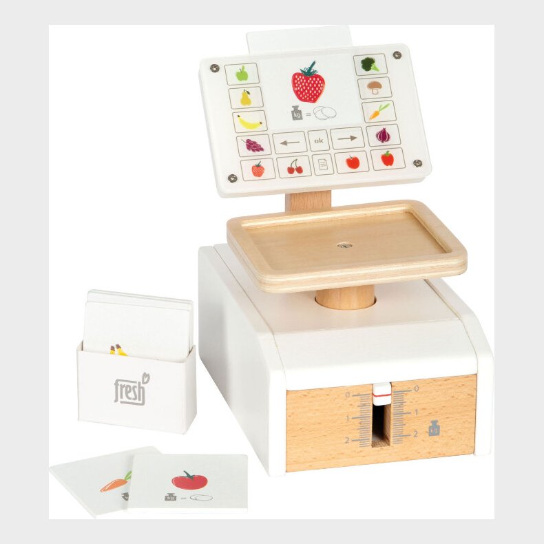 Kbmandsvgt Legetj I Tr - Frugt Og Grntsager - Small Foot