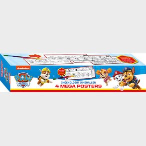 Paw Patrol - Boks Med 4 Kmpe Plakater - Bog