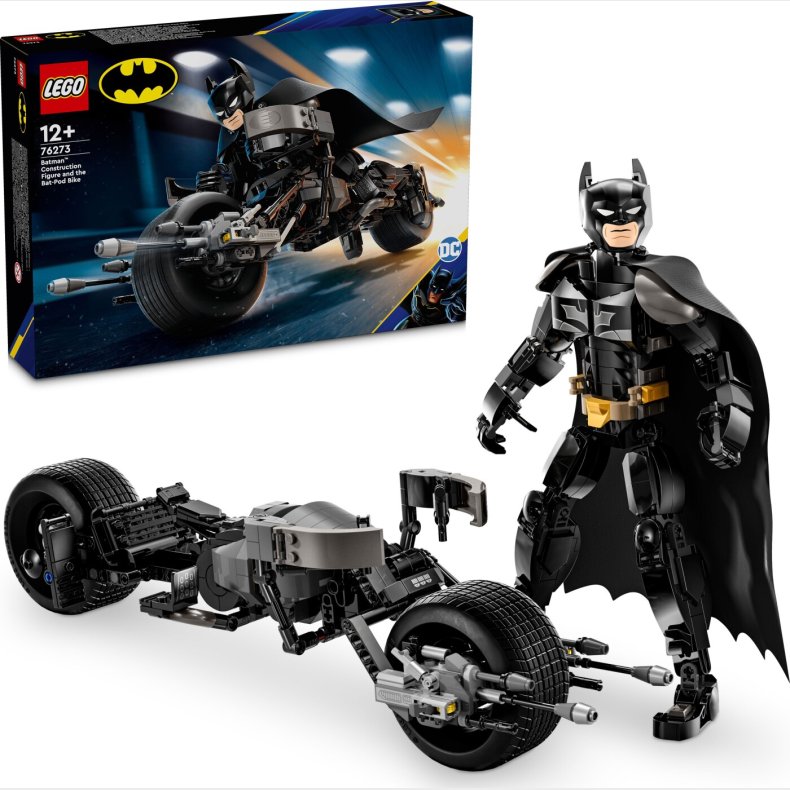 Lego Super Heroes - Byg Selv Figur Af Batman Og Batpod Motorcyklen - 76273