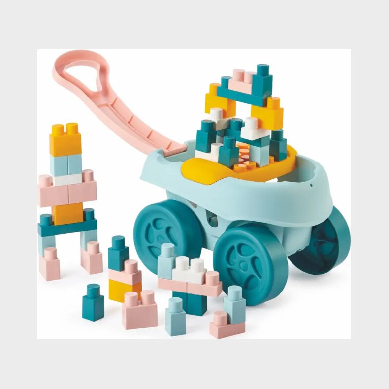 Trolley Med 40 Byggeklodser Til Brn - Plastik - Maxi Str. - Ecoiffier