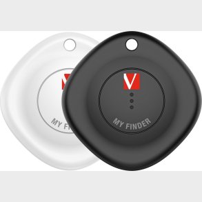 Verbatim - My Finder Bluetooth Tracker, Black/white (2-pack)