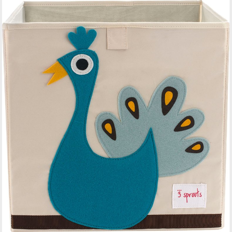 3 Sprouts - Storage Box - Blue Peacock