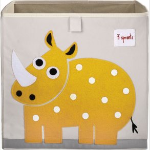 3 Sprouts - Storage Box - Yellow Rhino