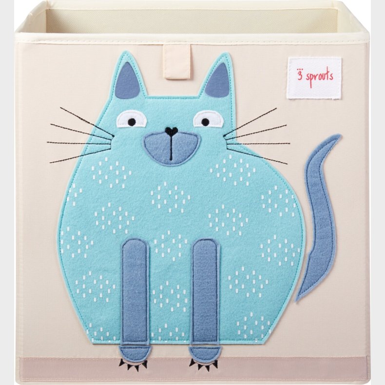 3 Sprouts - Storage Box - Blue Cat