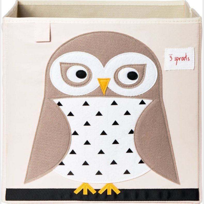 3 Sprouts - Storage Box - White Owl