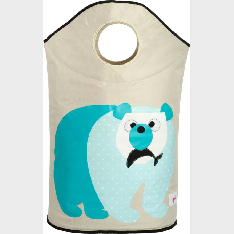 3 Sprouts - Laundry Hamper - Blue Polar Bear