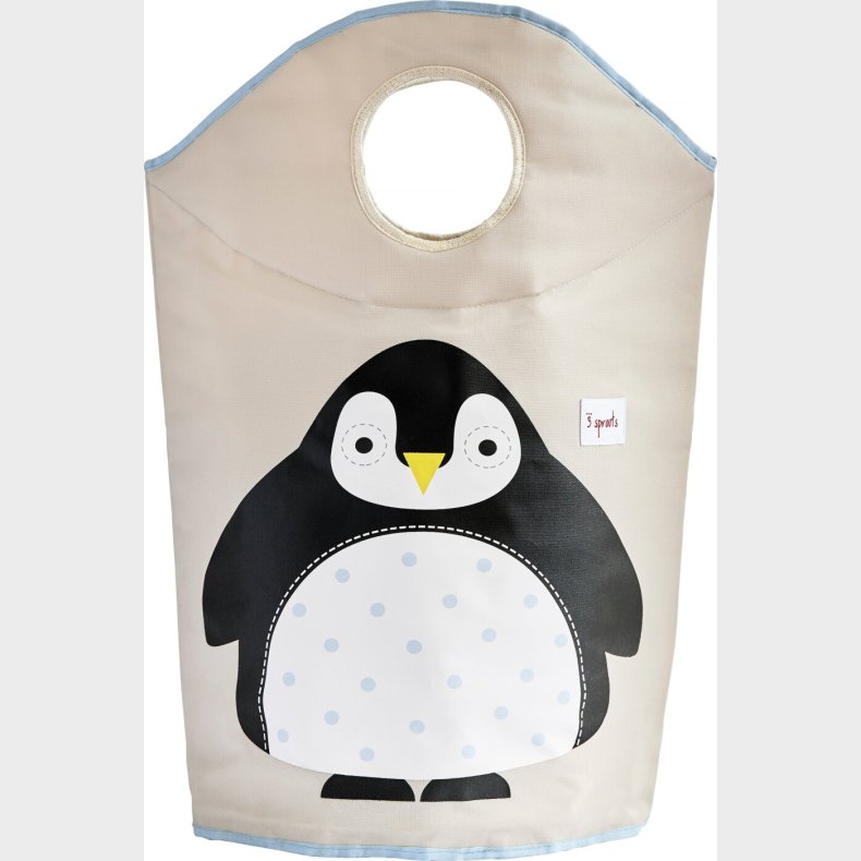 3 Sprouts - Laundry Hamper - Black Penguin