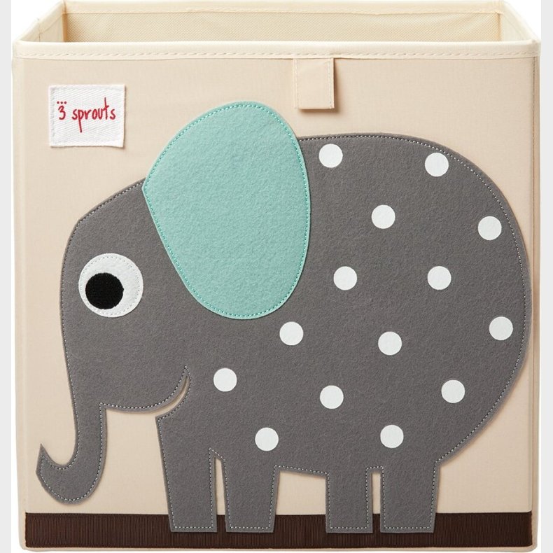 3 Sprouts - Storage Box - Gray Elephant