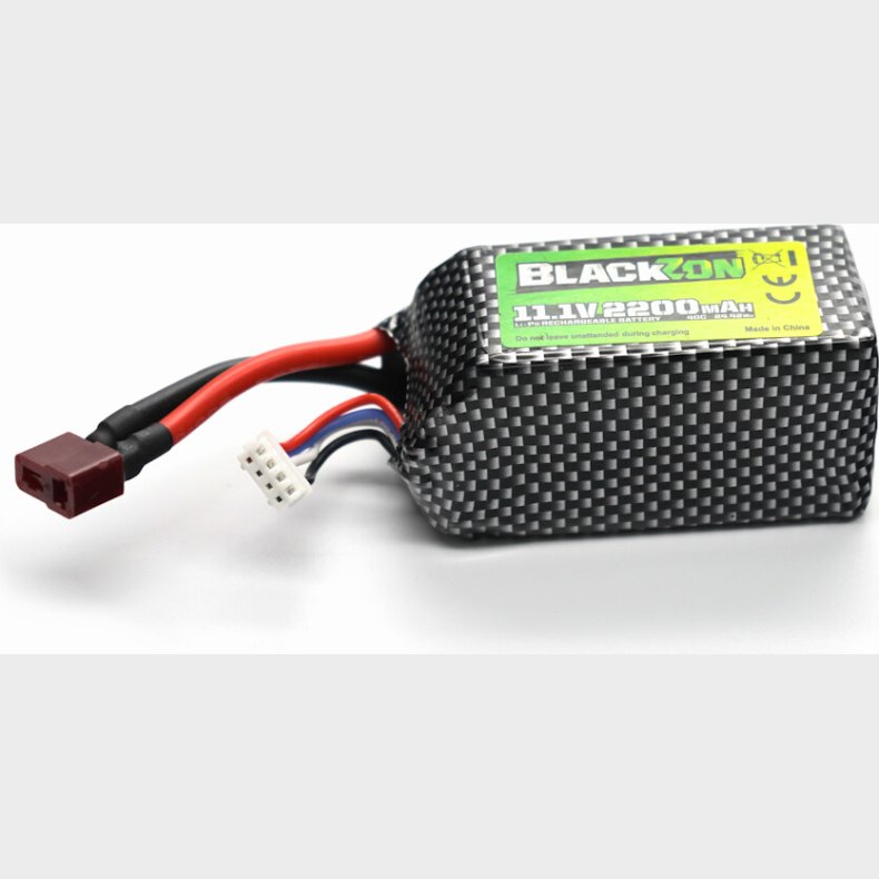 Battery Pack (lipo 11.1v, 2200mah), W/t-plug - 540248 - Blackzon