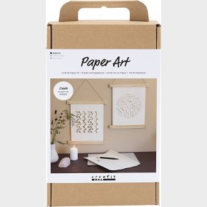 Diy Kit Papirkunst - Papir Til Ophng - Off White - 1pk.