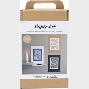 Diy Kit Papirkunst - Billeder Til Ophng - Off White - 1pk.