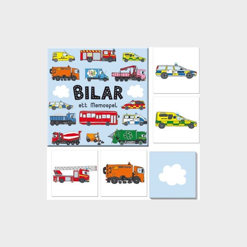 Vendespil Til Brn - Bil Memo - 32 Kort