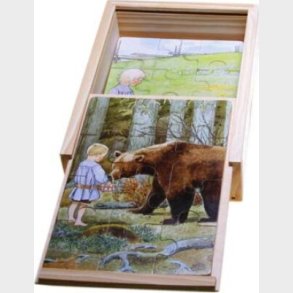 Elsa Beskow - Puslespil I Tr - 4 Puslespil I ske