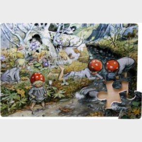 Tomtebobarnen (vrbäcken) Puslespil - De Sm Skovnisser Puslespil