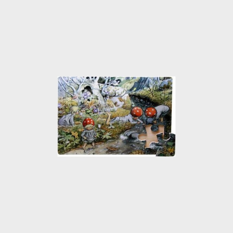 Tomtebobarnen (vrb&auml;cken) Puslespil - De Sm Skovnisser Puslespil