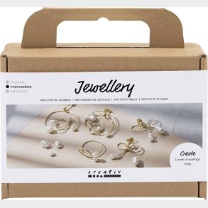 Mini Diy Kit Smykker - reringe Med Wire - Forgyldt - 1pk.