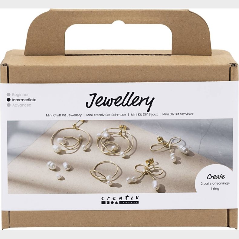 Mini Diy Kit Smykker - reringe Med Wire - Forgyldt - 1pk.