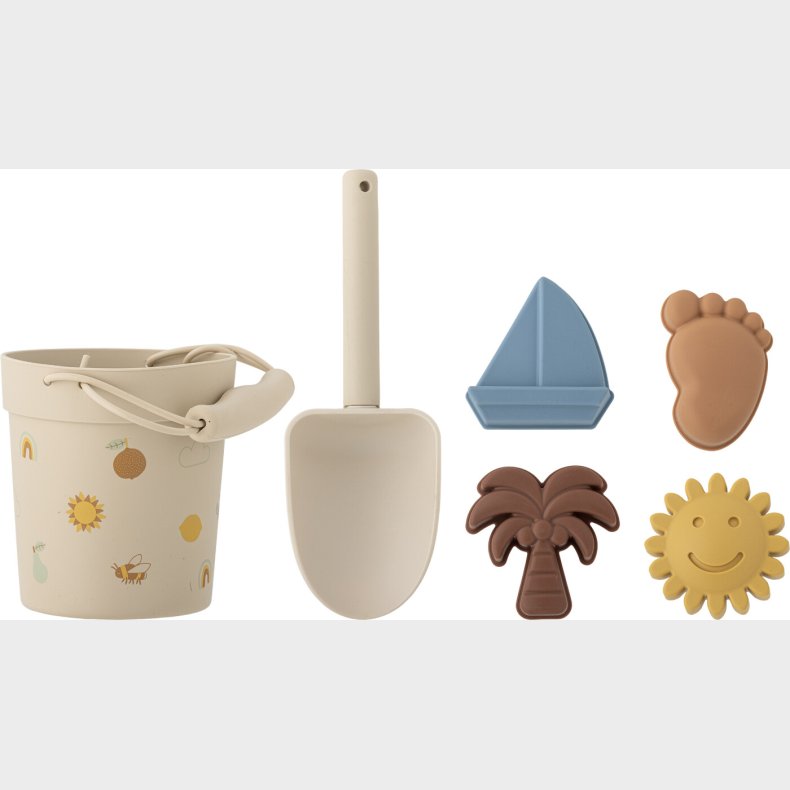 Bloomingville Mini - Agnes Sandlegetj St - Natur - Silikone - 6 Dele