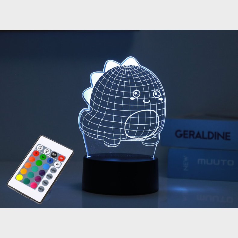 Itotal - 3d Led Lampe - Hello Dino