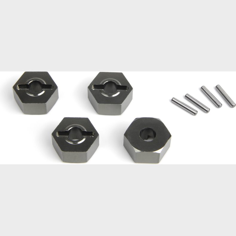 Aluminium 14mm Hex Hub Set (grey/4pcs) - Mv150472 - Maverick Rc