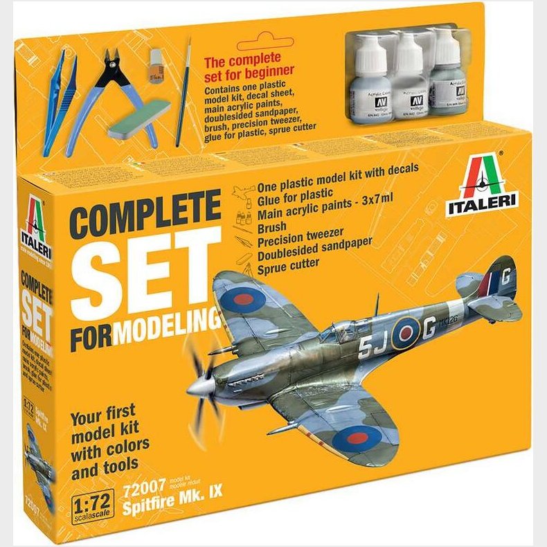 Italeri - Spitfire Mk. Ix Modelfly Byggest - 1:72 - 72007