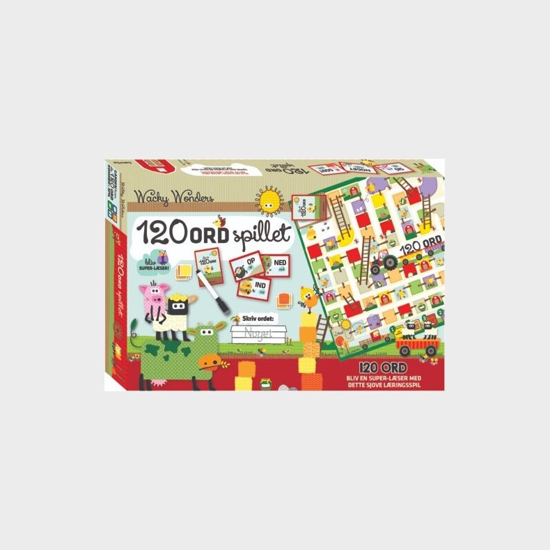 Wacky Wonders - 120 Ord - Spil Med Sjove Dyr