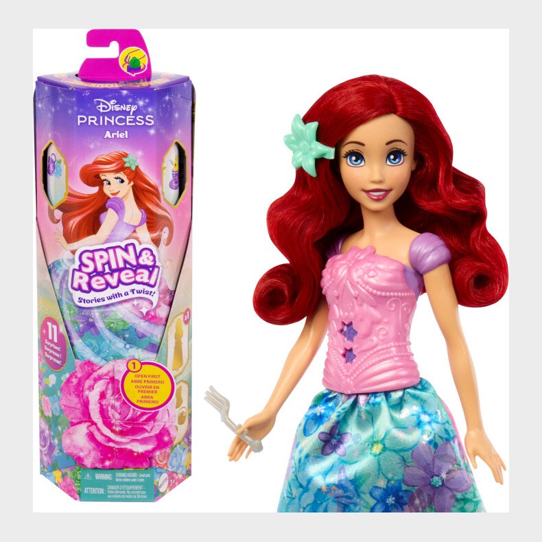 Disney Princess - Spin & Reaveal Ariel Doll (htv88)