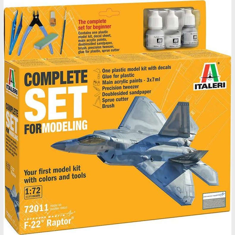 Italeri - F-22 Raptor Model Fly Byggest - 1:72 - 72011